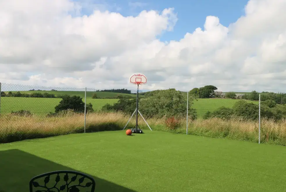 Outdoor games area at Bowland Barn