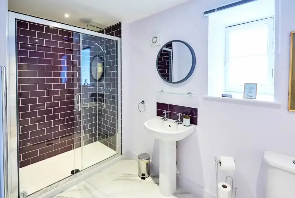 Shower room at Bowley Hall
