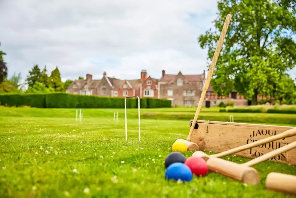 Outdoor games area at Bowley Hall