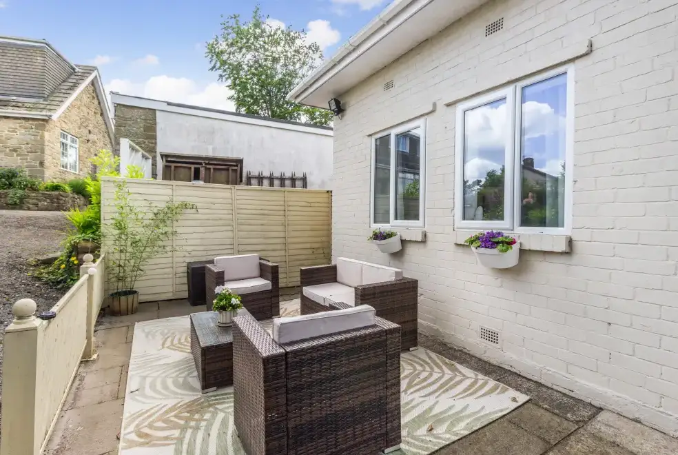 Patio area at Bracken Barn Cottage
