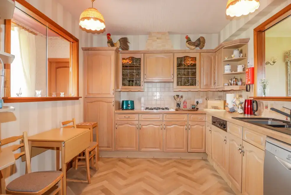 Farmhouse style kitchen at Braehead Croft