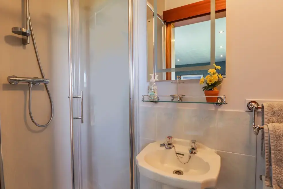 Shower room at Braehead Croft