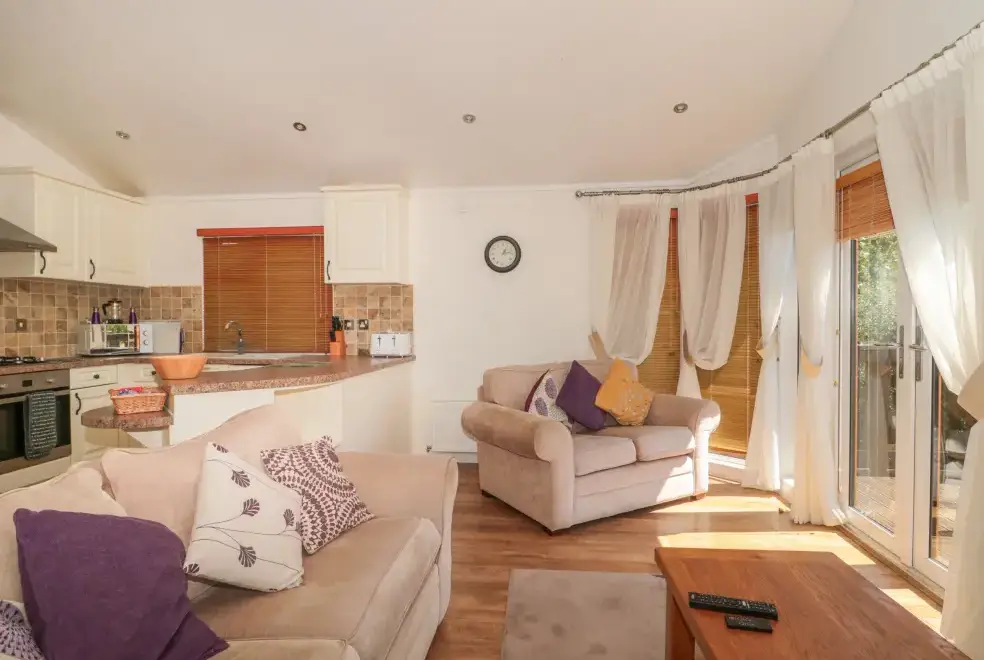 Open plan living area at Bramley Lodge