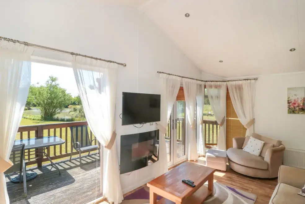 Decked area at Bramley Lodge