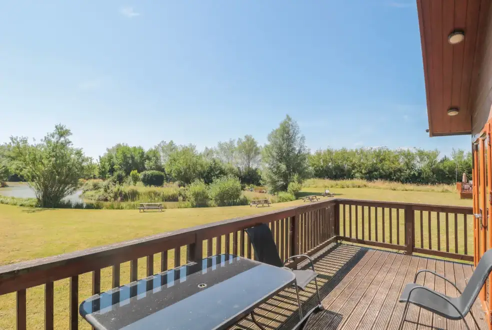 Decked area at Bramley Lodge