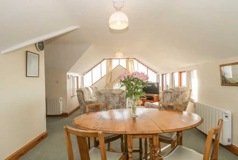 Lounge at Branscombe Holiday Cottage at Old Higher Lighthouse