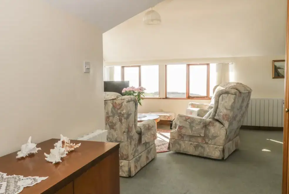 Lounge at Branscombe Holiday Cottage at Old Higher Lighthouse