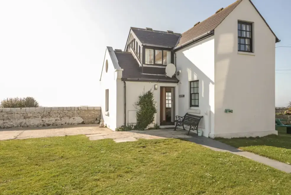 Branscombe Holiday Cottage at Old Higher Lighthouse, from the outside