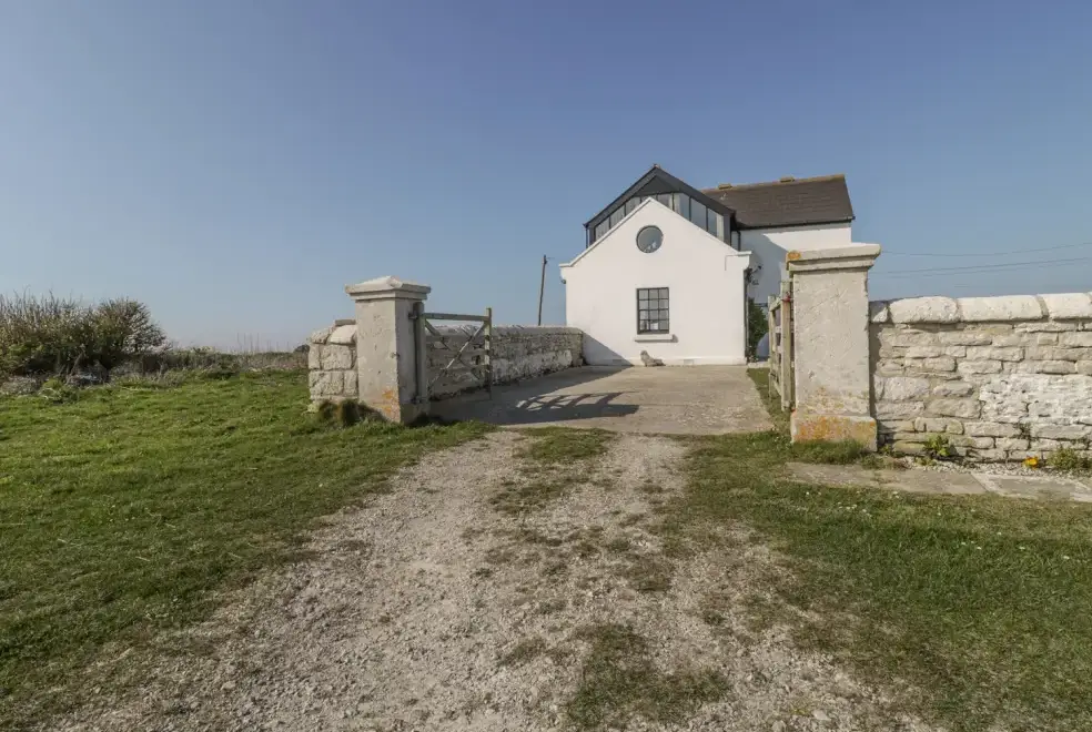 Branscombe Holiday Cottage at Old Higher Lighthouse, from the outside