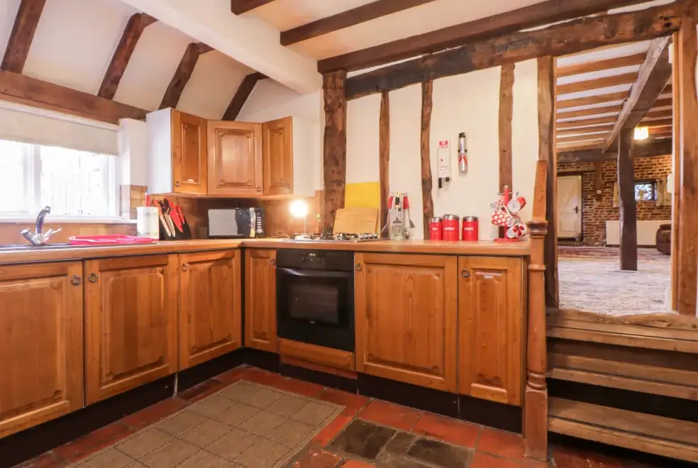 Farmhouse style kitchen at Brew Cottage