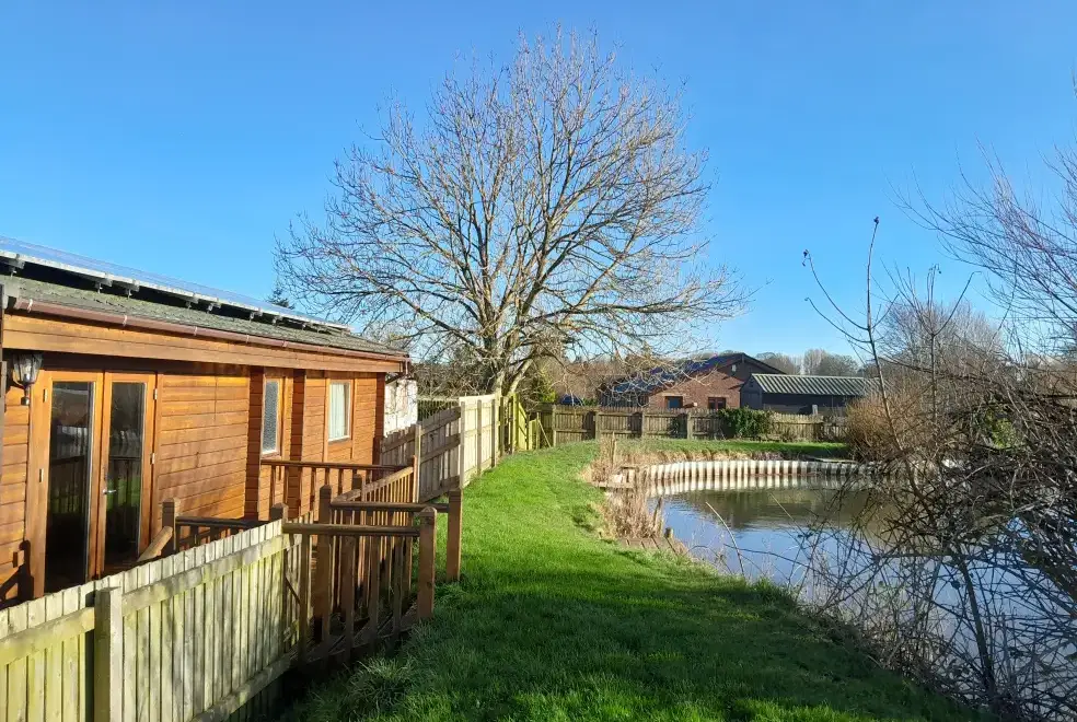 Lake view at Briarcroft Fishery Lodge