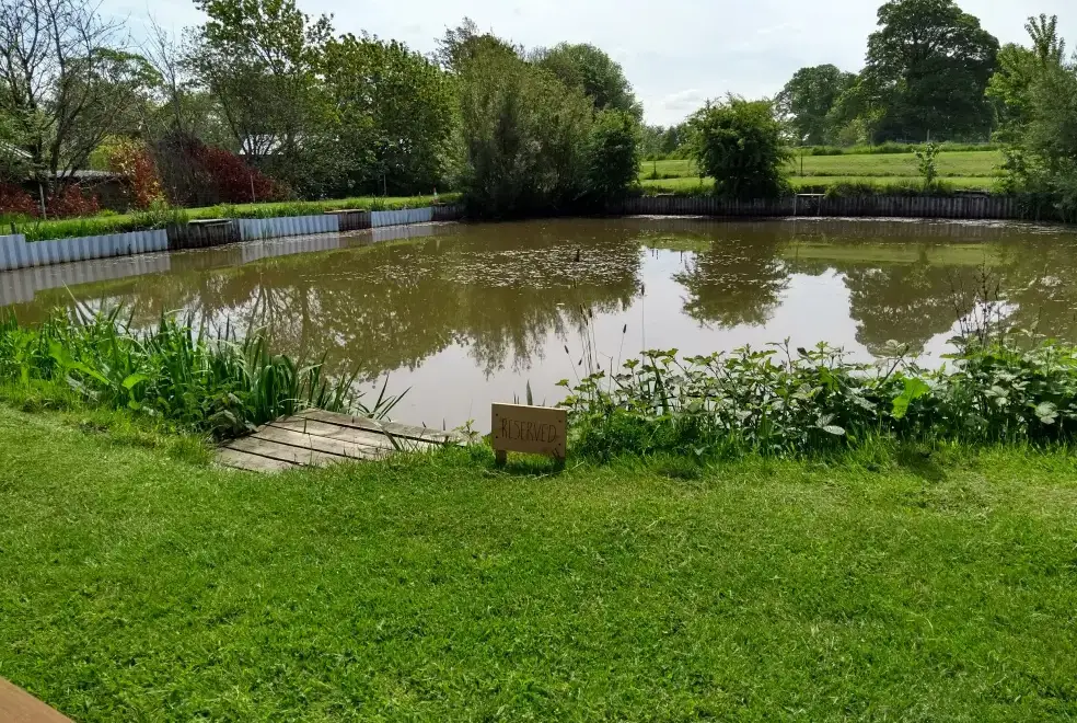 Countryside views at Briarcroft Fishery Lodge
