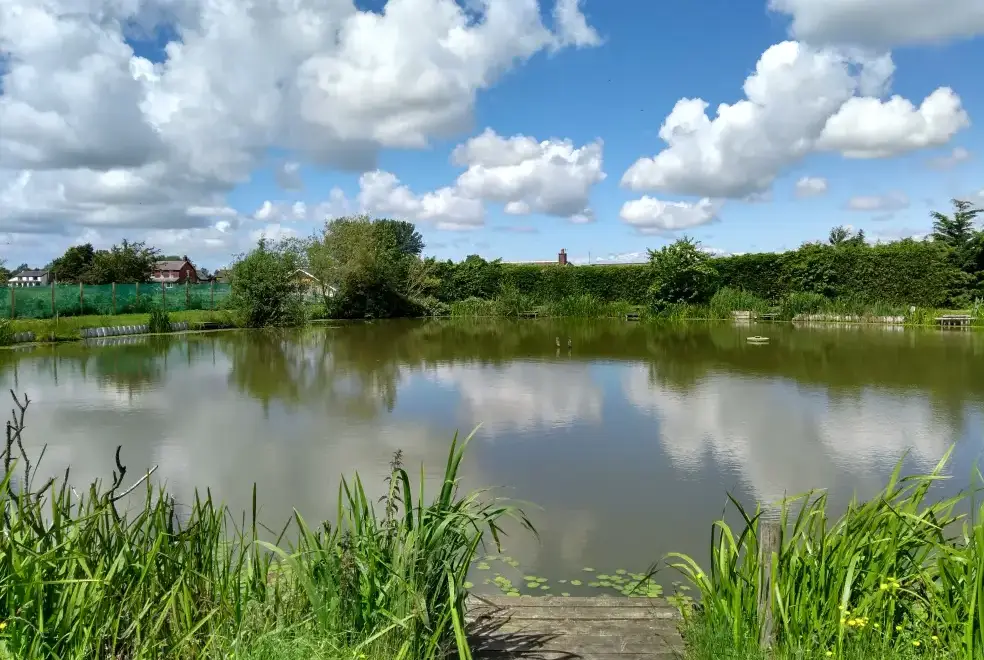 Lake view at Briarcroft Fishery Lodge