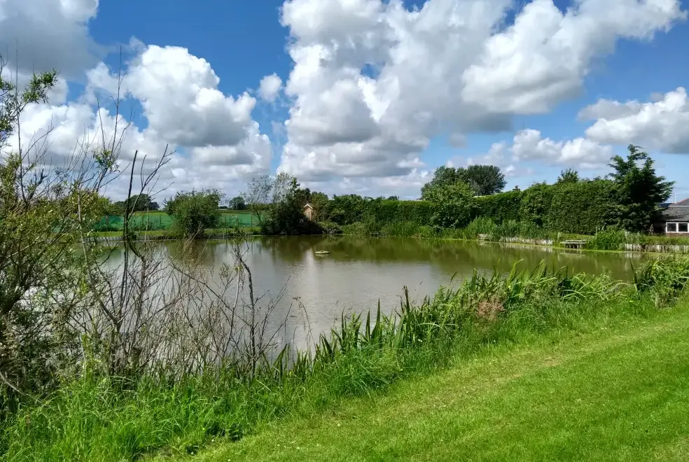 Lake view at Briarcroft Fishery Lodge