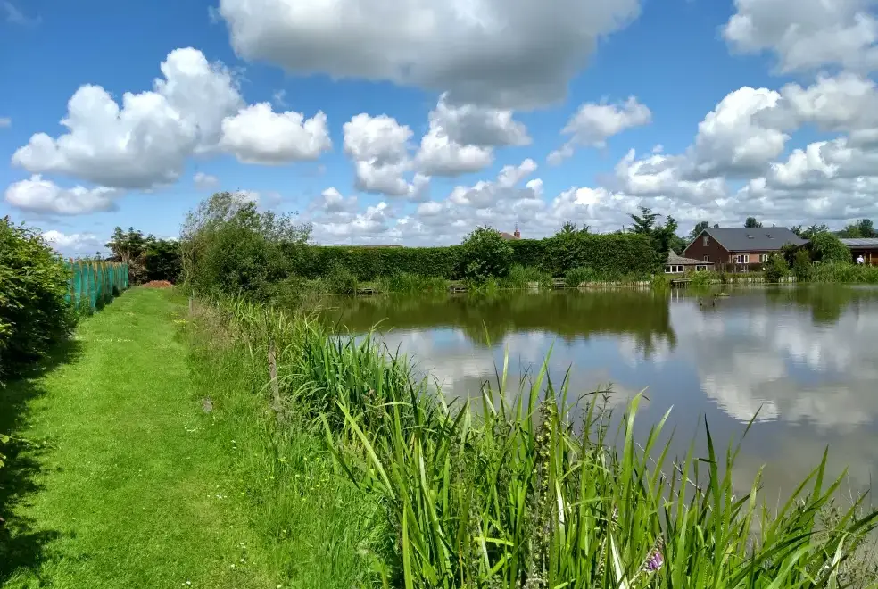Lake view at Briarcroft Fishery Lodge