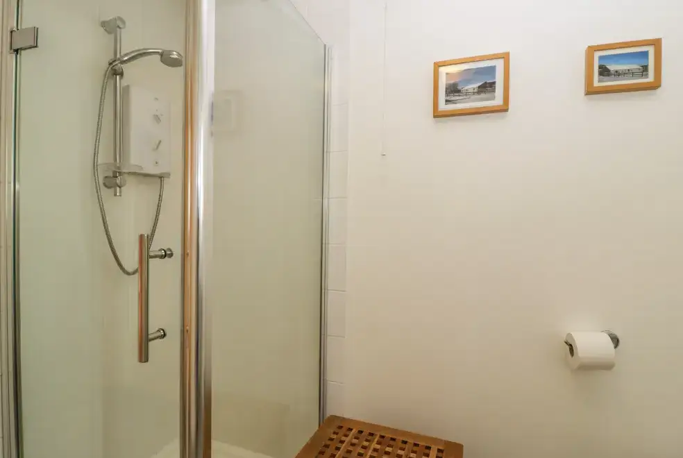 Shower room at Brindle Cottage