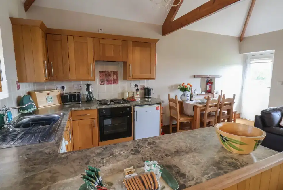 Kitchen/diner at Broadings Cottage at Broadings Farm
