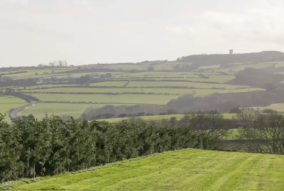 Countryside views at Broadings Cottage at Broadings Farm