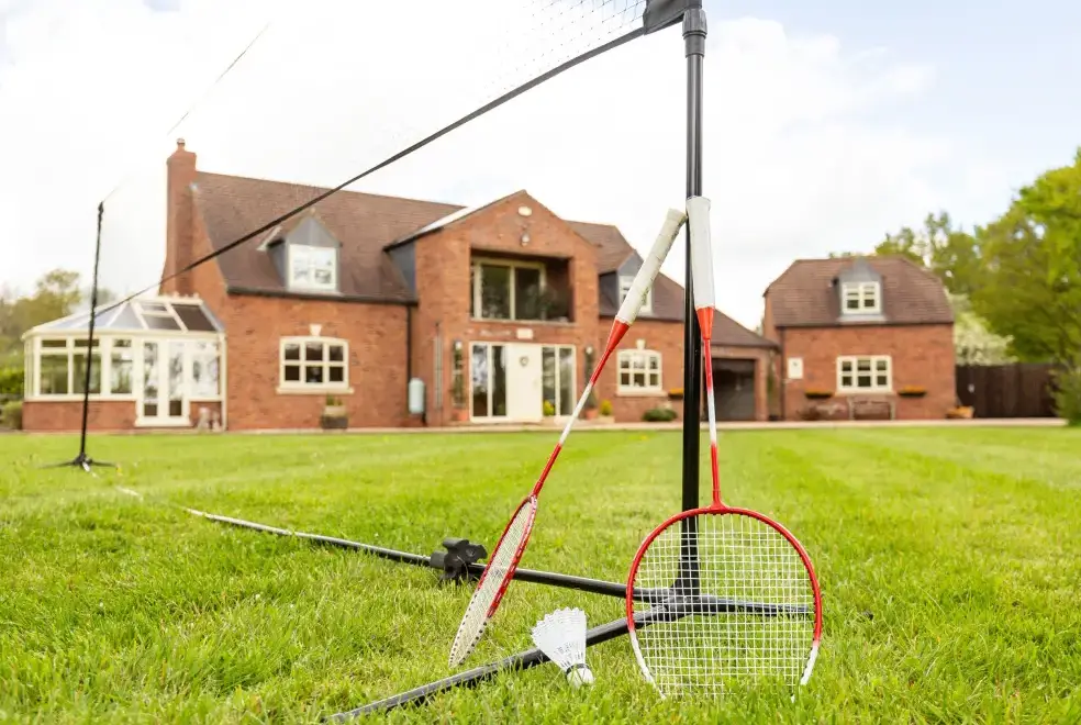 Outdoor games area at Broadleaf Lodge