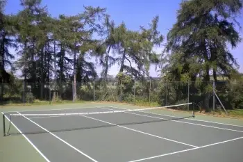 Outdoor games area at Broadway House