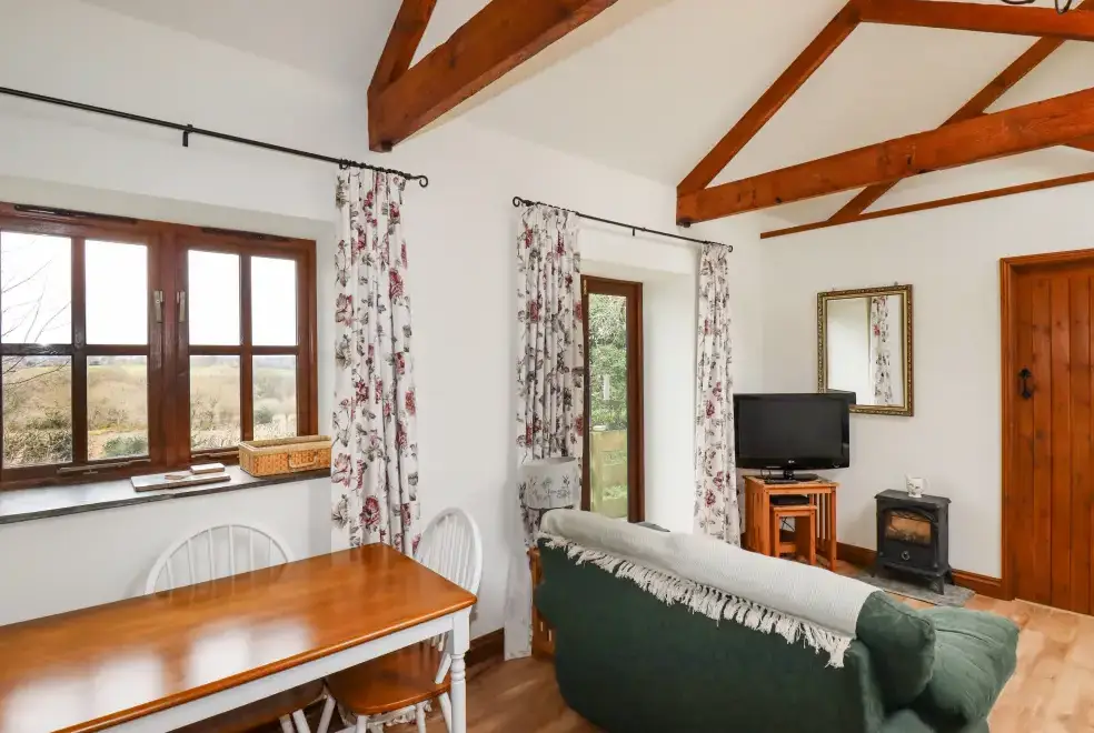 Lounge at Brock's Self-Catering Cornish Barn Conversion, The South West