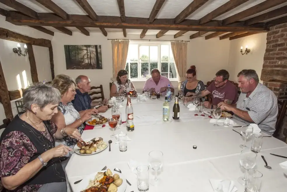 Dining room at Brookbank farm