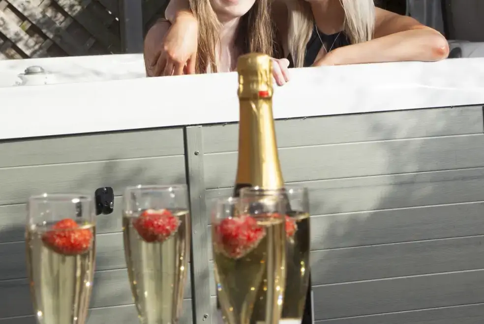 Shared Hot Tub at Brookbank farm