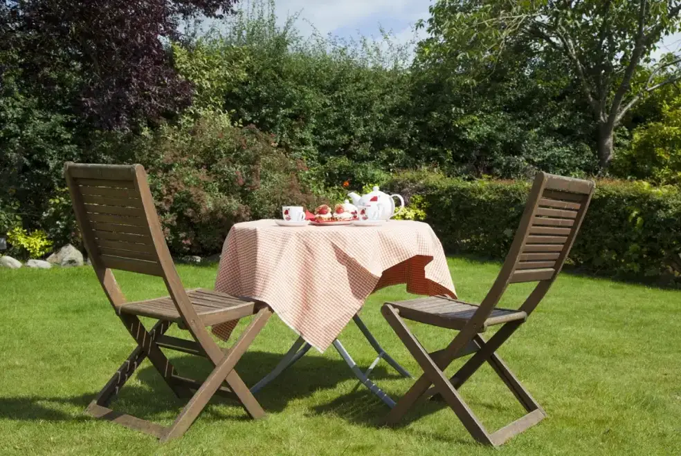 Garden furniture at Brookbank farm