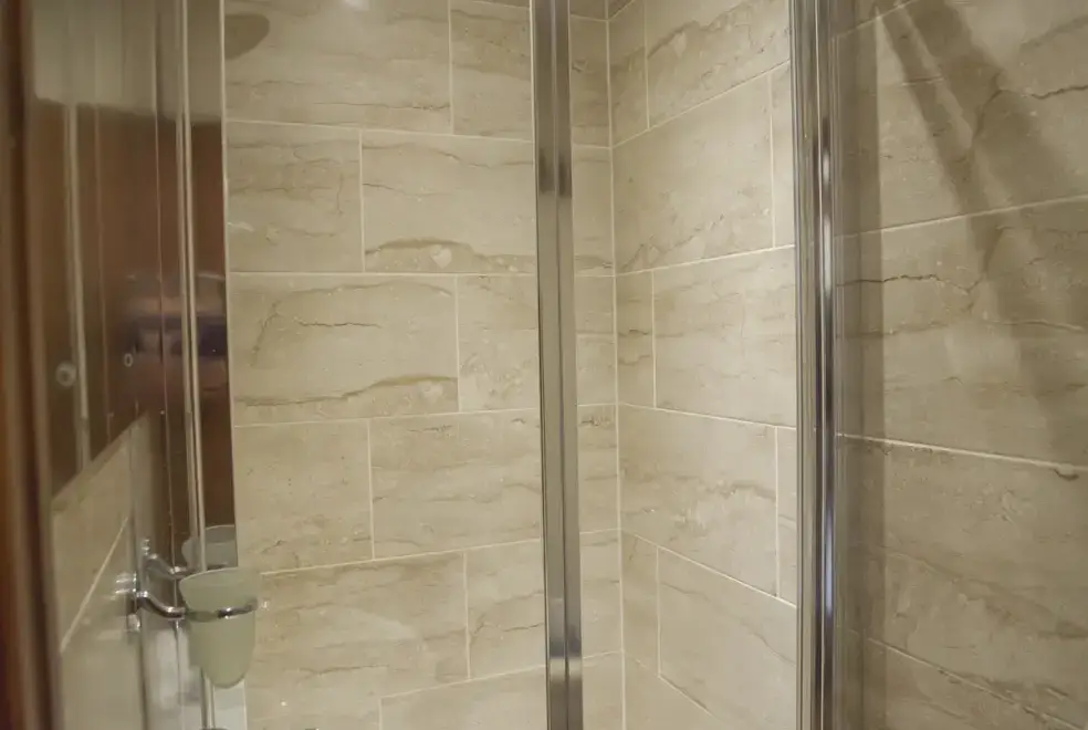 Shower room at Brookbank farm