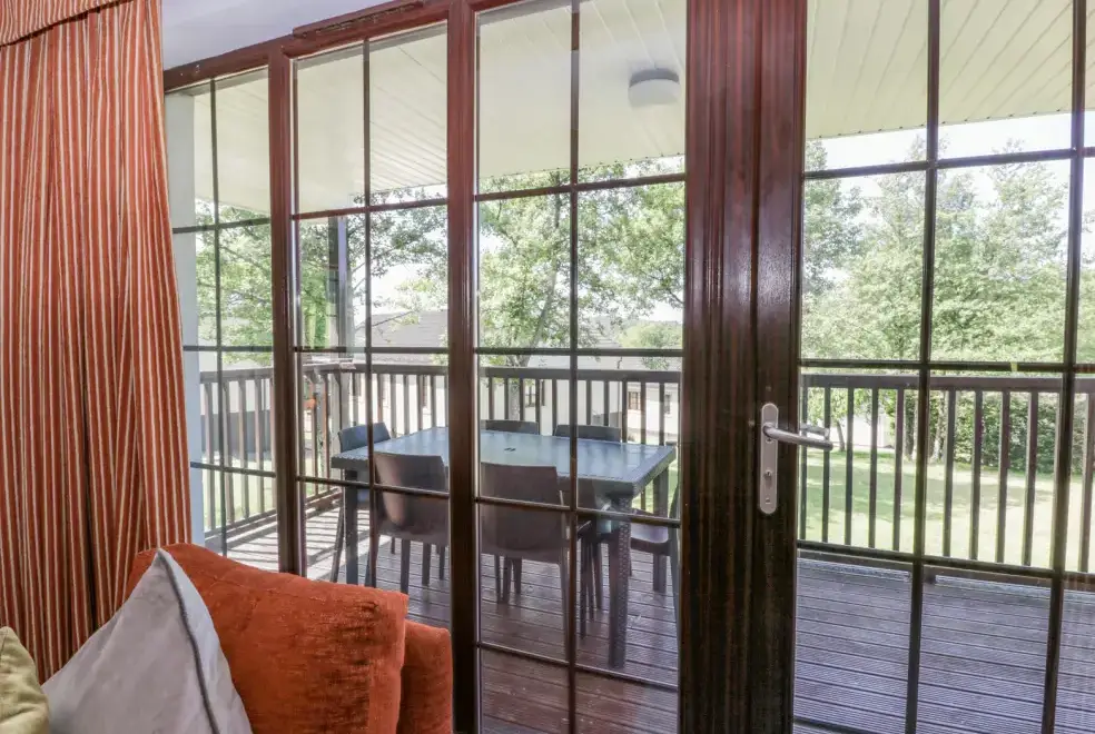 Balcony at Brunston Castle Lodge