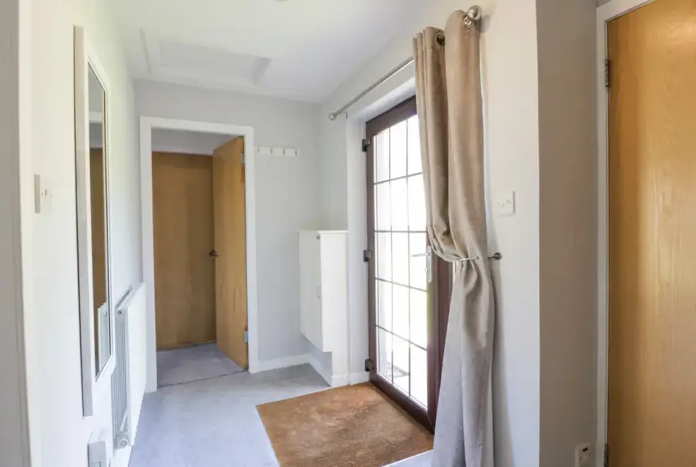 Boot room at Brunston Castle Lodge