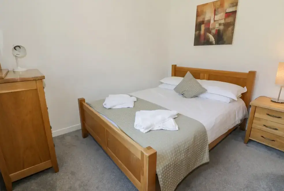 Bedroom at Brunston Castle Lodge