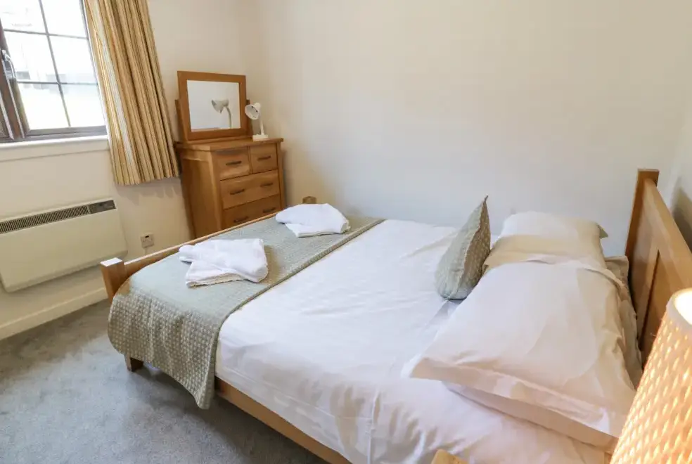 Bedroom at Brunston Castle Lodge