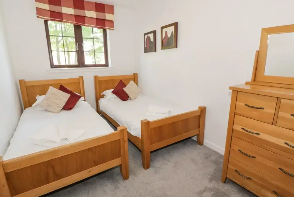 Bedroom at Brunston Castle Lodge