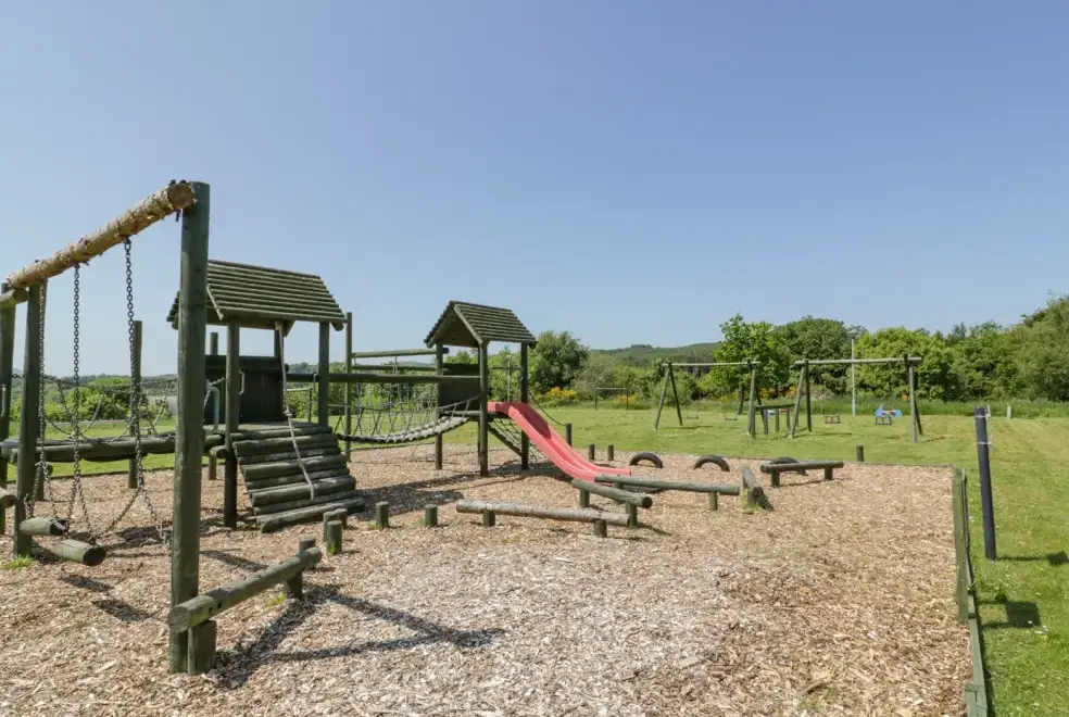 Children’s play area at Brunston Castle Lodge