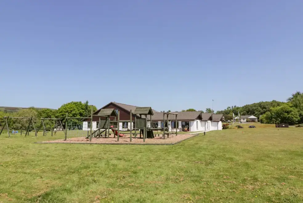 Children’s play area at Brunston Castle Lodge