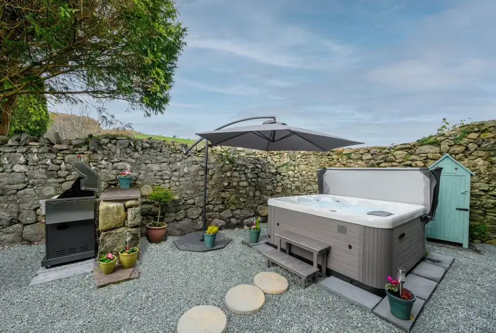 Private Hot Tub at Bryn Aber Bach