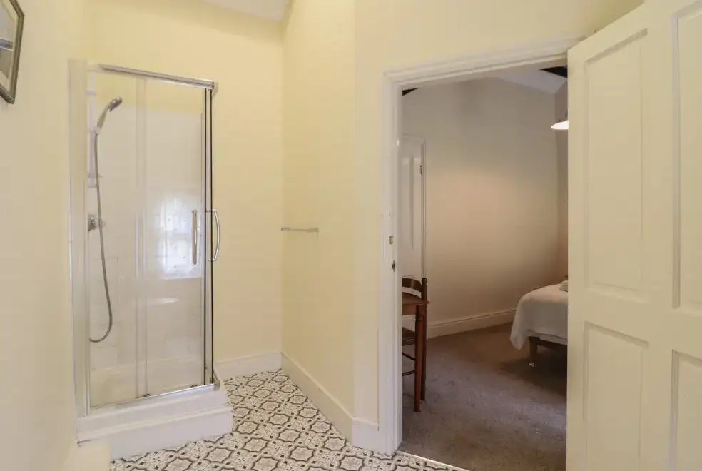 Shower room at Bryn Cemlyn