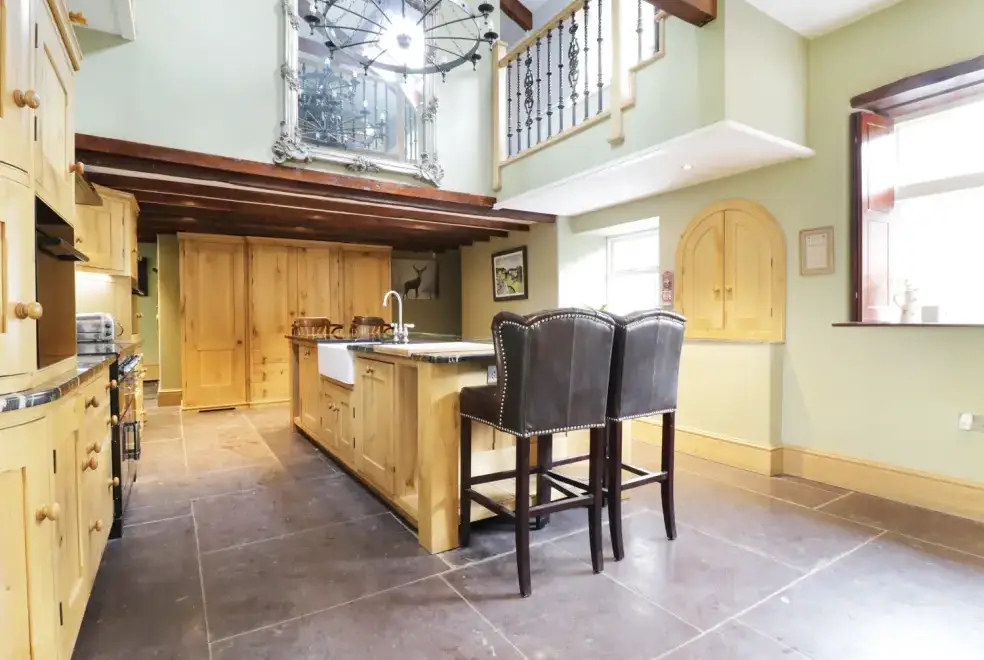 Farmhouse style kitchen at Bryn Derwen