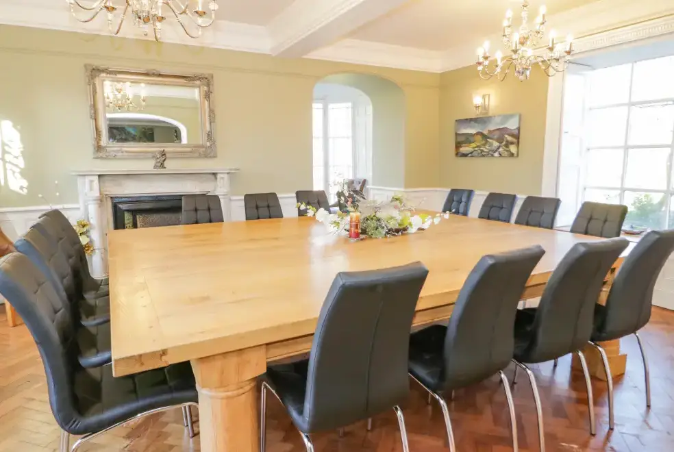 Dining room at Bryn Derwen
