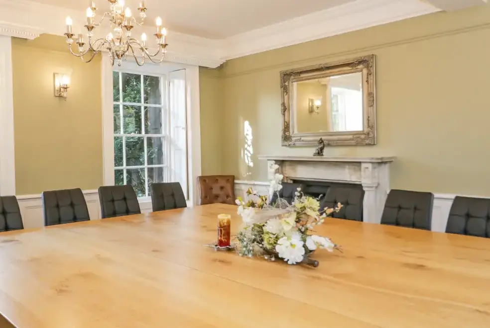 Dining room at Bryn Derwen