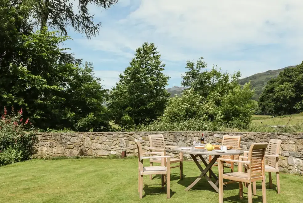 Garden at Bryn Howell Holiday Barn