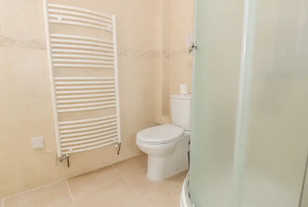 Shower room at Bryn Howell Holiday Barn