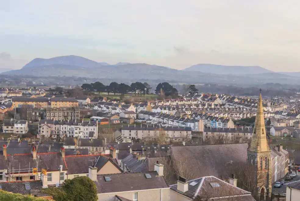 Countryside views at Bryn Min Manton Penthouse