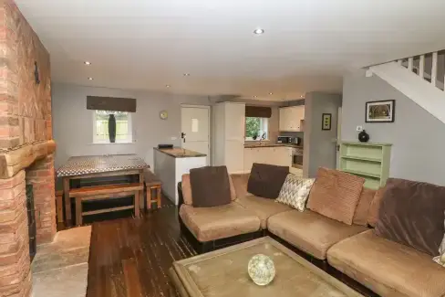 Open plan living area at Bunbury, Staffordshire