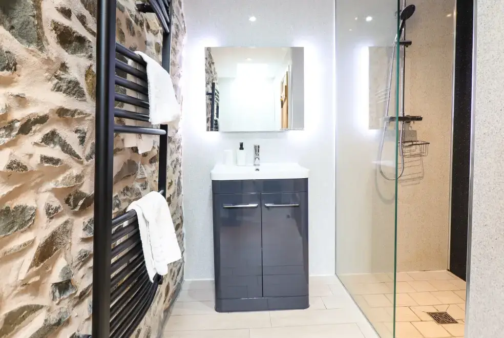 Shower room at Bwthyn Y Bugail (Shepherd's Cottage