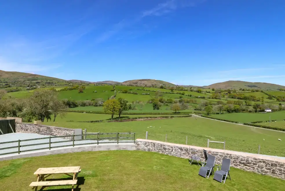 Countryside views at Bwthyn Y Bugail (Shepherd's Cottage