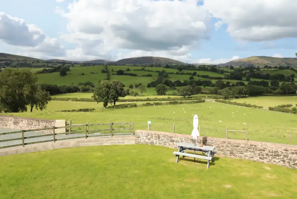Countryside views at Bwthyn Y Bugail (Shepherd's Cottage