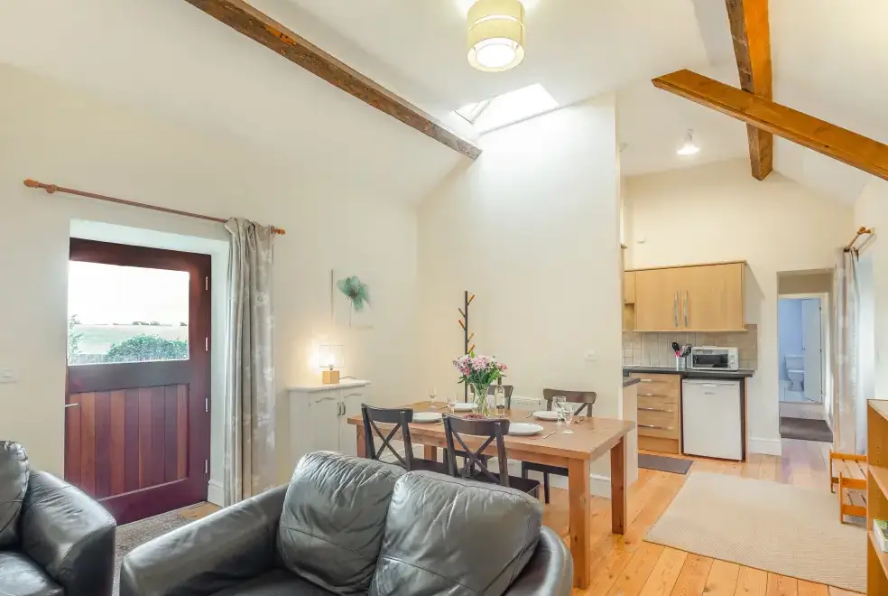 Open plan living area at Bwythyn-y-Saer