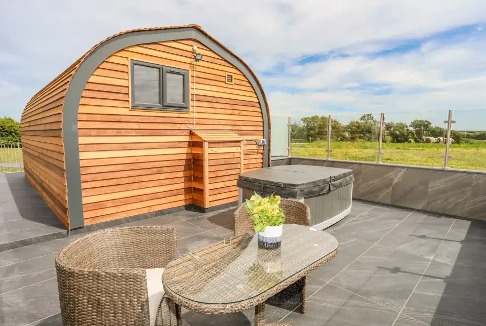 Private Hot Tub at Caban Cariad